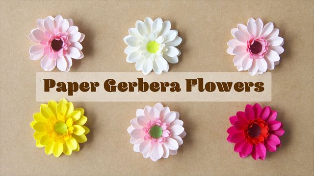 クラフトパンチで作る可愛いガーベラの花 見たものクリップ